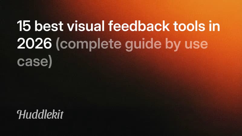 15 best visual feedback tools in 2026 (complete guide by use case)