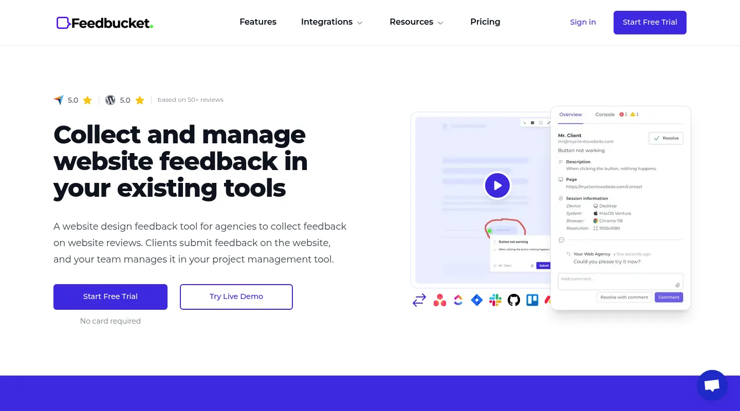 Best Feedbucket alternative for website feedback in 2026