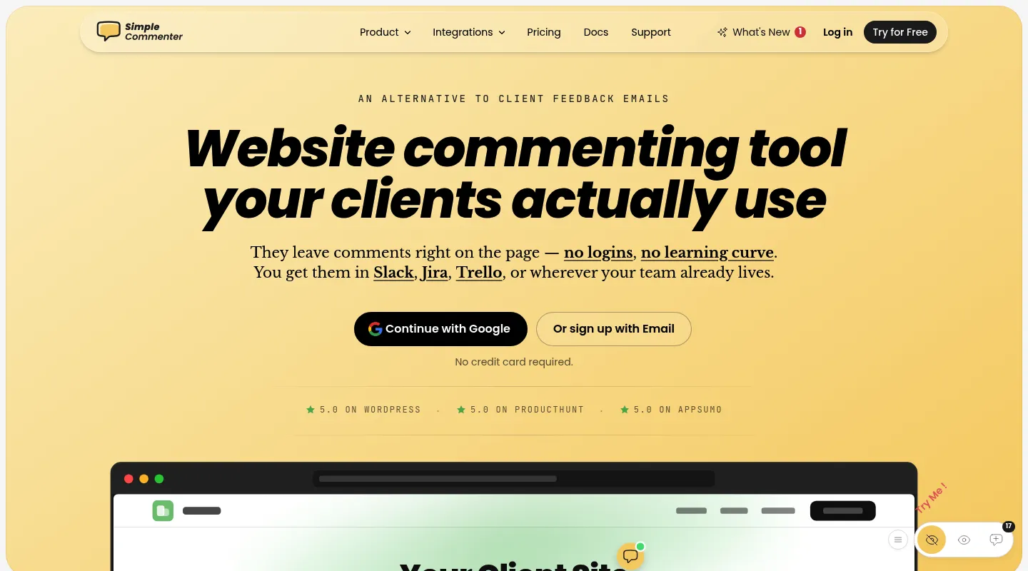 Best SimpleCommenter alternative for website feedback in 2026